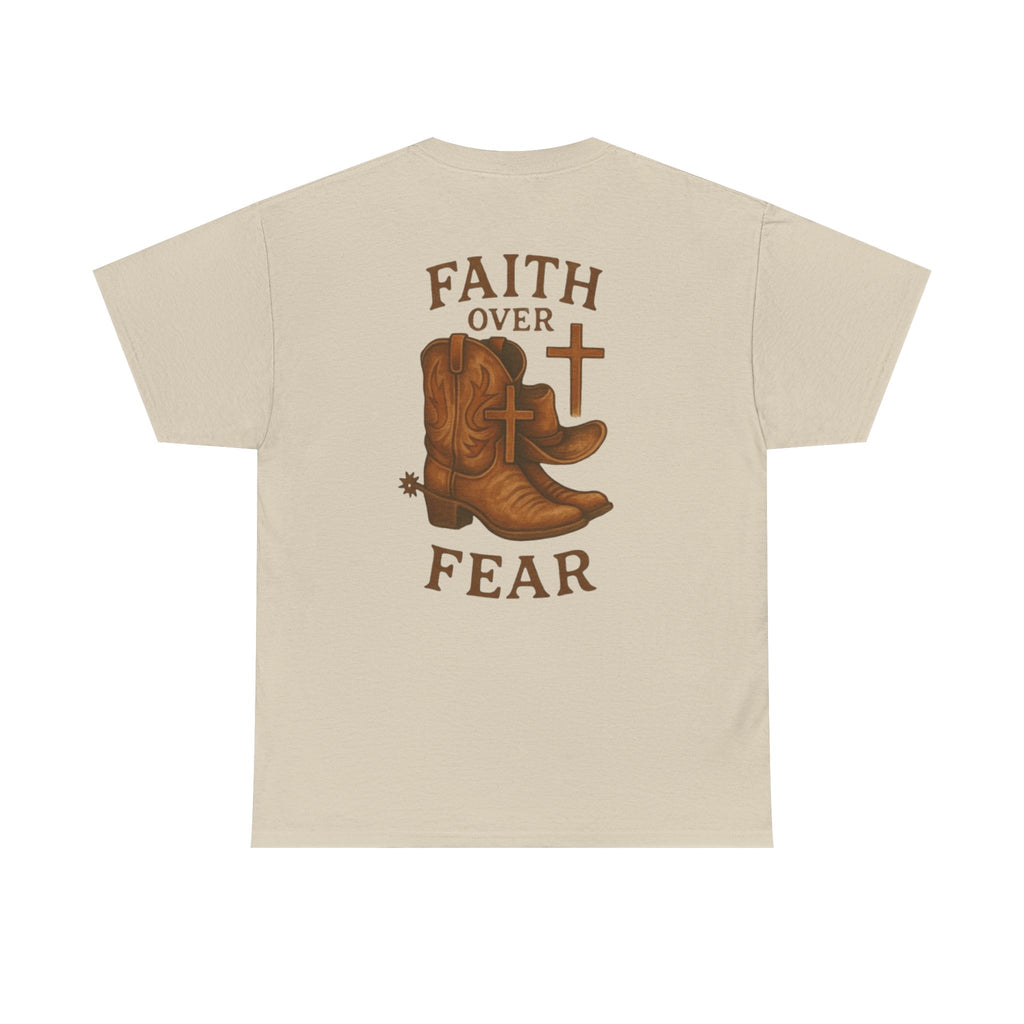 Heavy Cotton Tee - Faith Over Fear