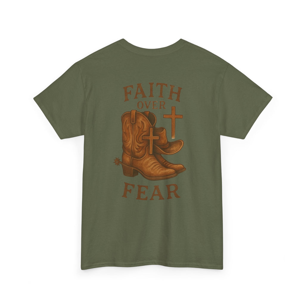 Heavy Cotton Tee - Faith Over Fear