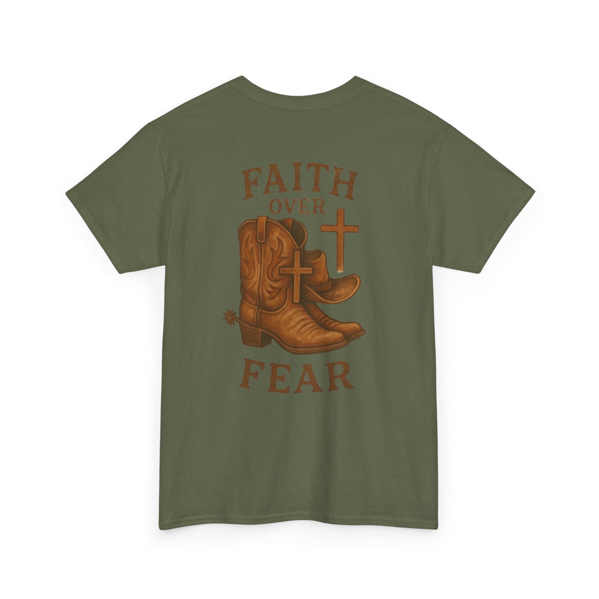Heavy Cotton Tee - Faith Over Fear